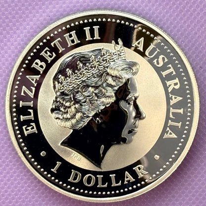 2001 Australia Kookaburra 1 oz Silver Coin .999 Fine Silver Coin