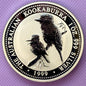 1999 Australia Kookaburra 1 oz Silver Coin .999 Fine BU