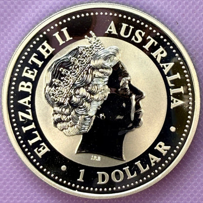 1999 Australia Kookaburra 1 oz Silver Coin .999 Fine BU