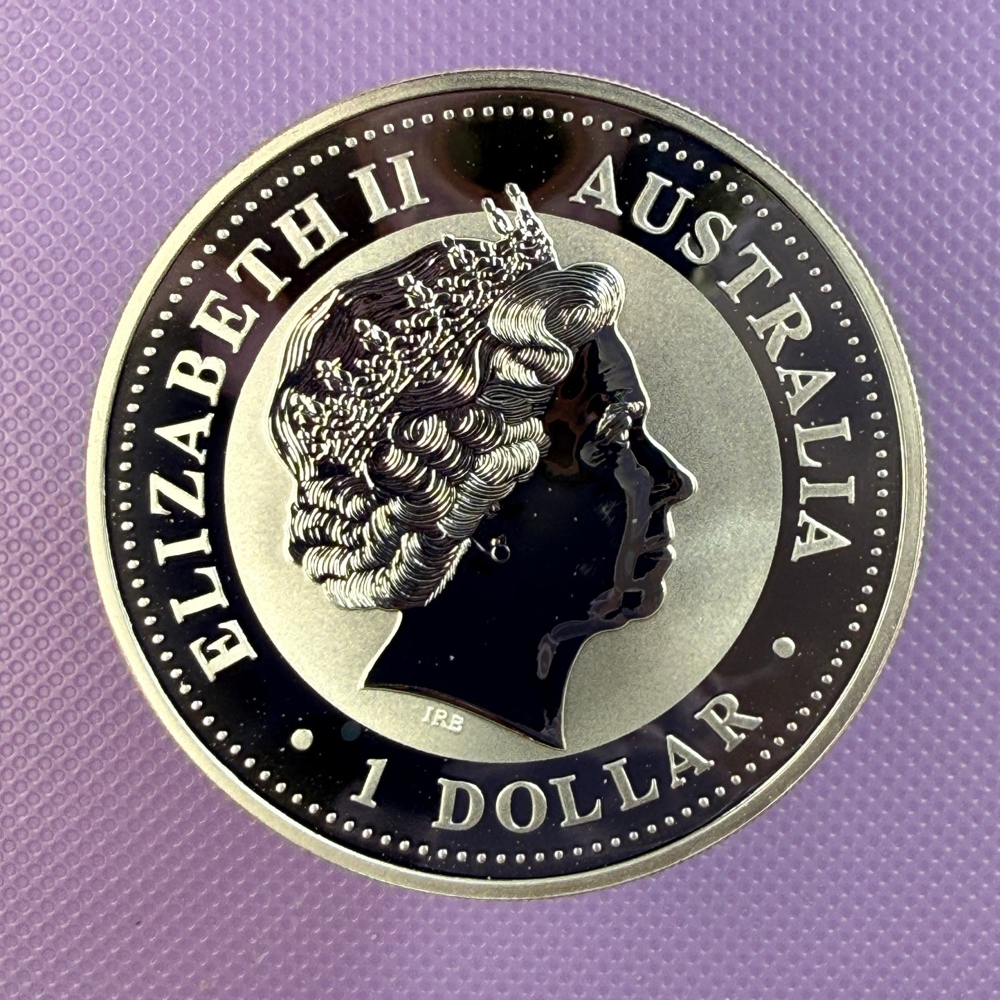 2001 Australia Lunar Series I Year of the Snake 1 oz Silver Coin