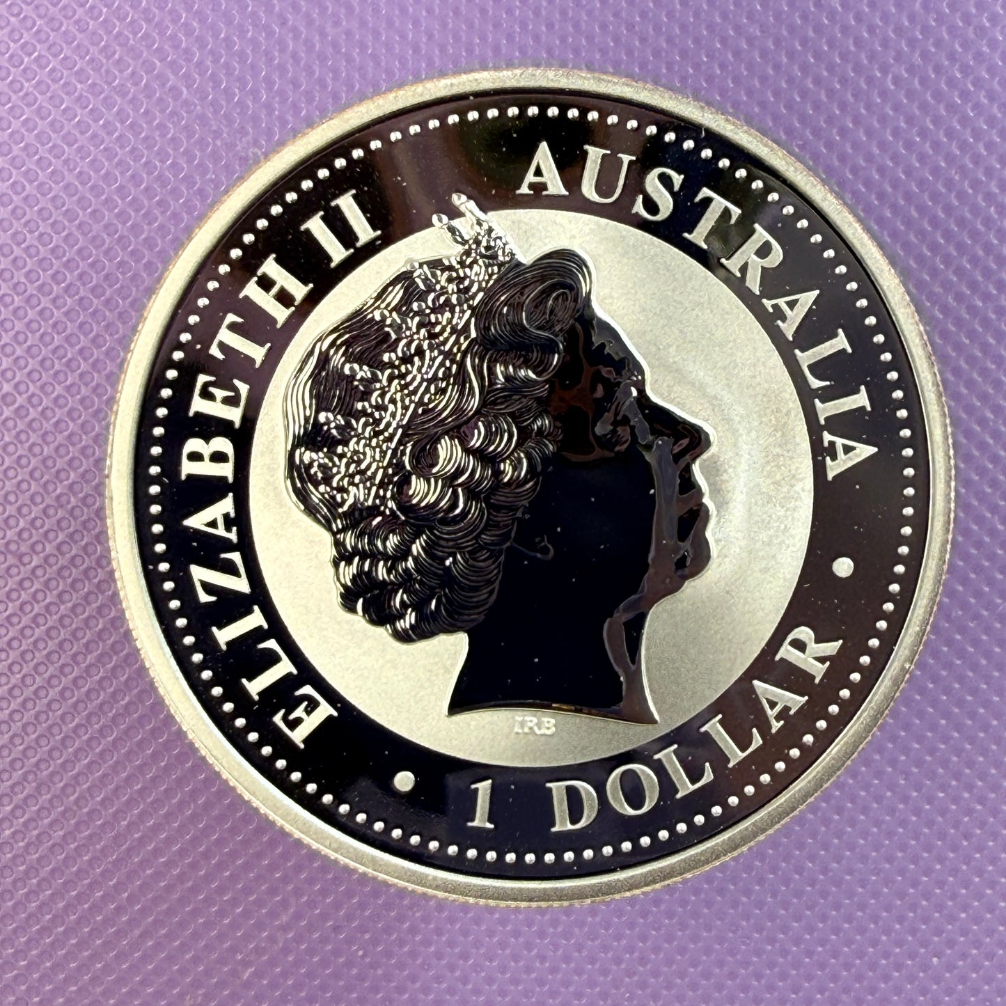 2001 Australia Lunar Series I Year of the Snake 1 oz Silver Coin