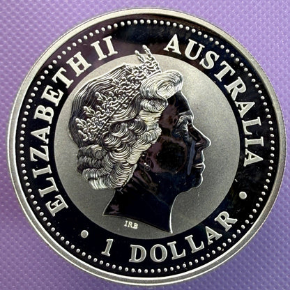 2000 Australia Year of the Dragon 1 oz 0.999 Fine Silver
