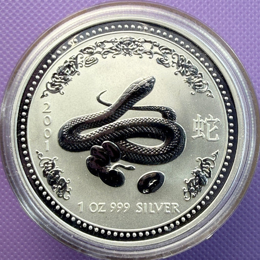 2001 Australia Year of the Snake Coin BU