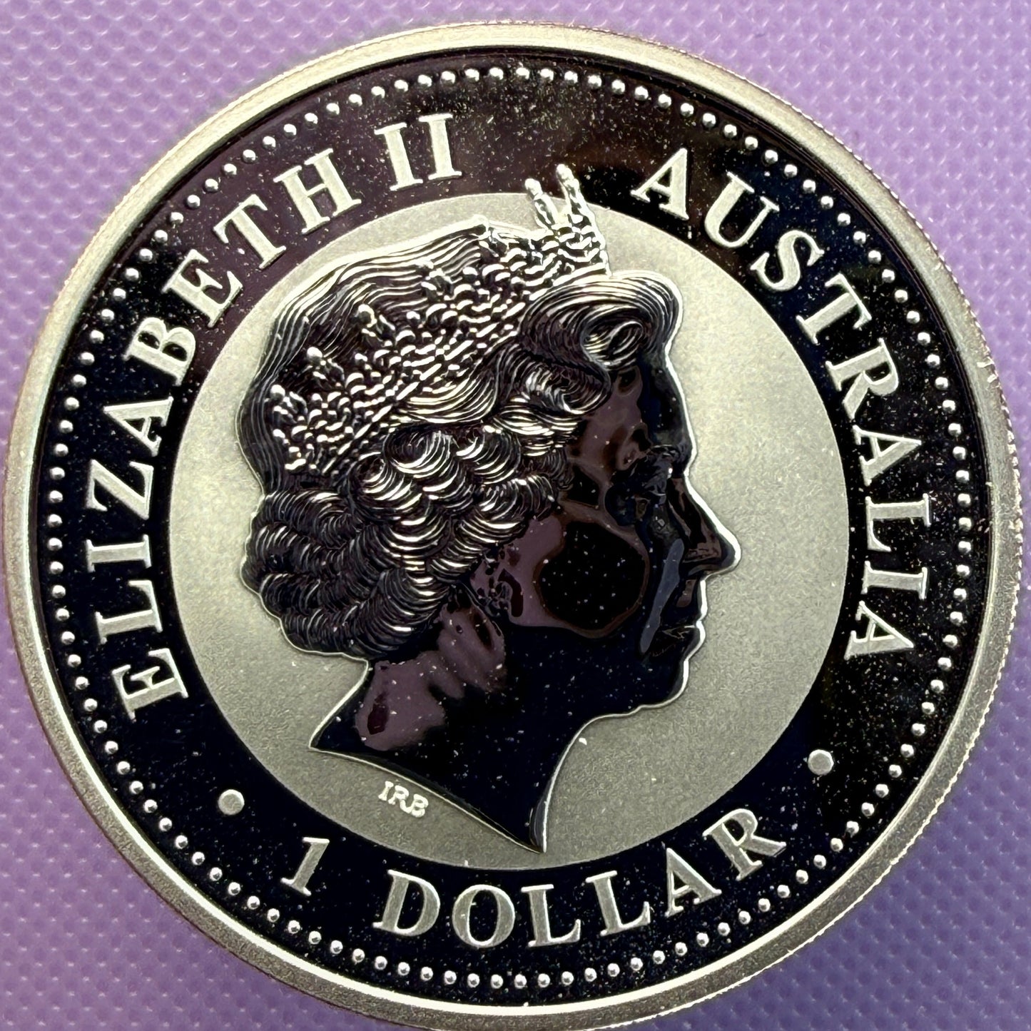 2001 Australia Lunar Series I Year of the Snake 1 oz Silver Coin