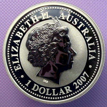 2007 2008 Australia Lunar Year of the Mouse 1 oz Silver Coin