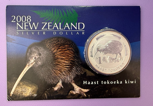2008 New Zealand Kiwi Treasures Kowhai Coin in Original Display Card