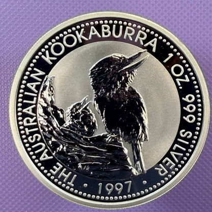 1997 Australia Kookaburra Coin BU