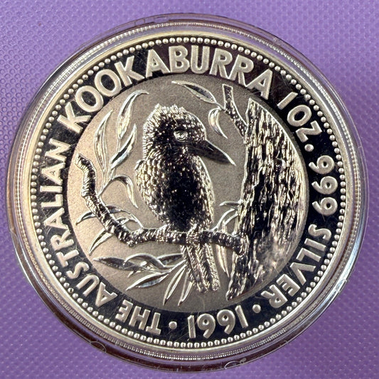 1991 Australia Kookaburra Coin BU