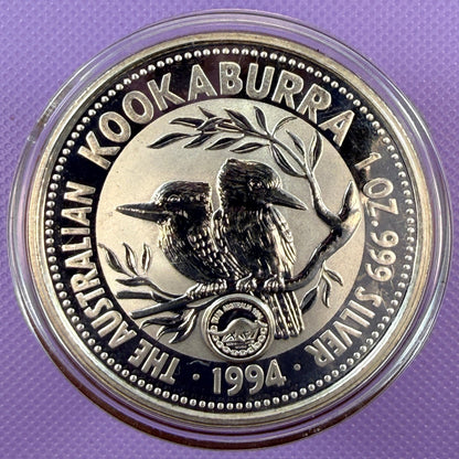 1994 Australia Kookaburra Coin BU with Kangaroo Privy