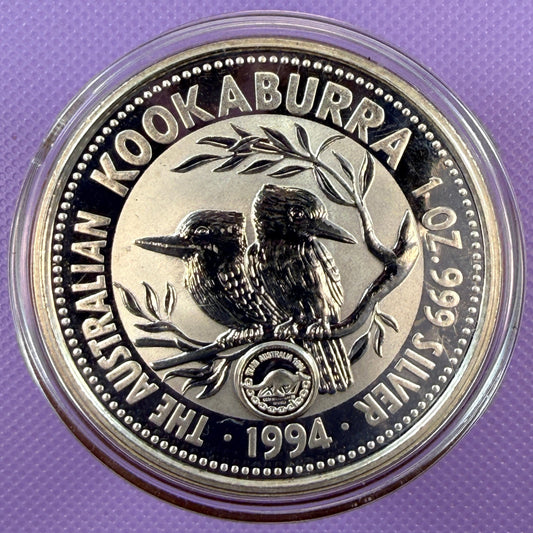 1994 Australia Kookaburra Coin BU with Kangaroo Privy