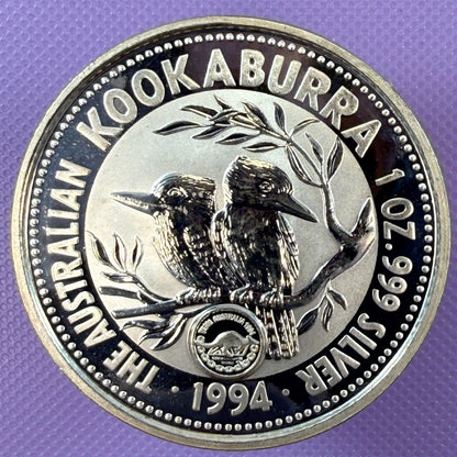 1994 Australia Kookaburra Coin BU with Kangaroo Privy