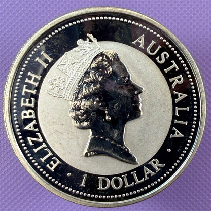 1994 Australia Kookaburra Coin BU with Kangaroo Privy