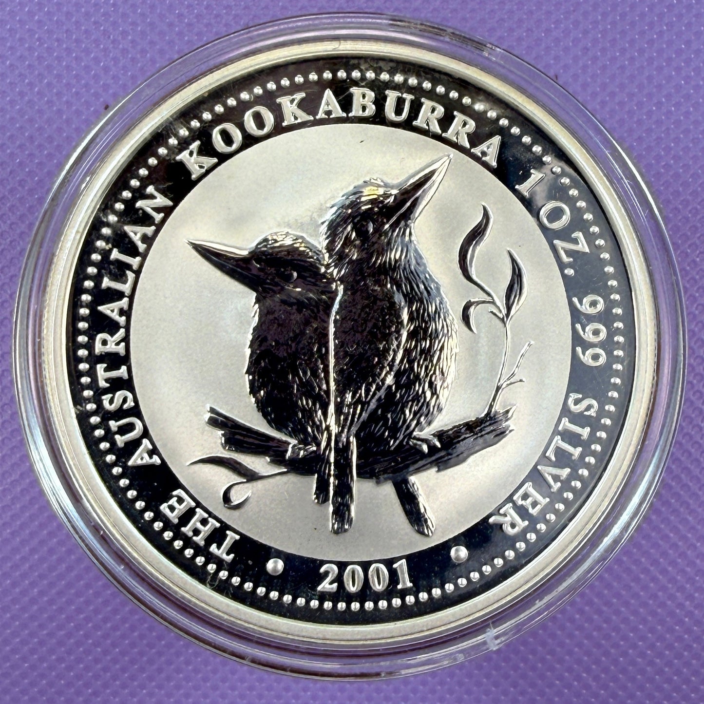 Moneda Kookaburra de Australia de 2001 BU