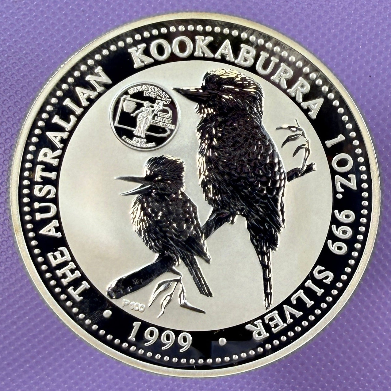 1999 Australia Kookaburra Coin BU with Pennsylvania Privy Mark