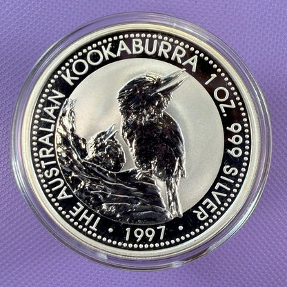 1997 Australia Kookaburra Coin BU