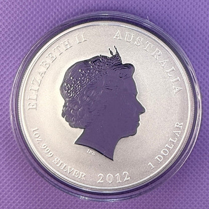 2012 Australia Year of the Dragon 1 oz Silver Proof Colorized Coin ANDA Melbourne Show Special | Perth Mint