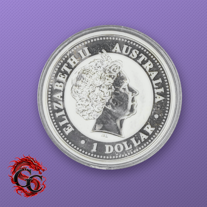 2006 Australia Kookaburra 1 oz Silver - Obverse in Capsule