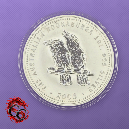2006 Australia Kookaburra 1 oz Silver - Reverse in Capsule