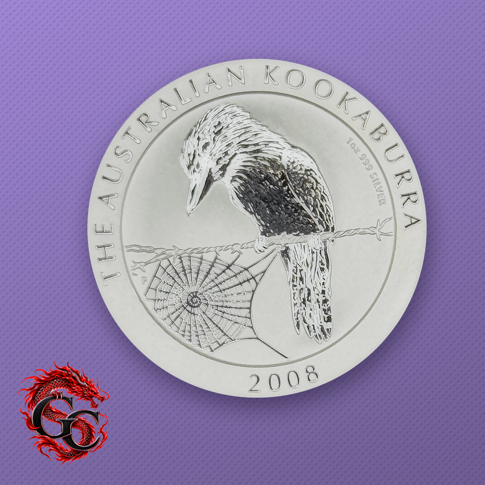 2008 Australia Kookaburra 1 oz Silver - Reverse