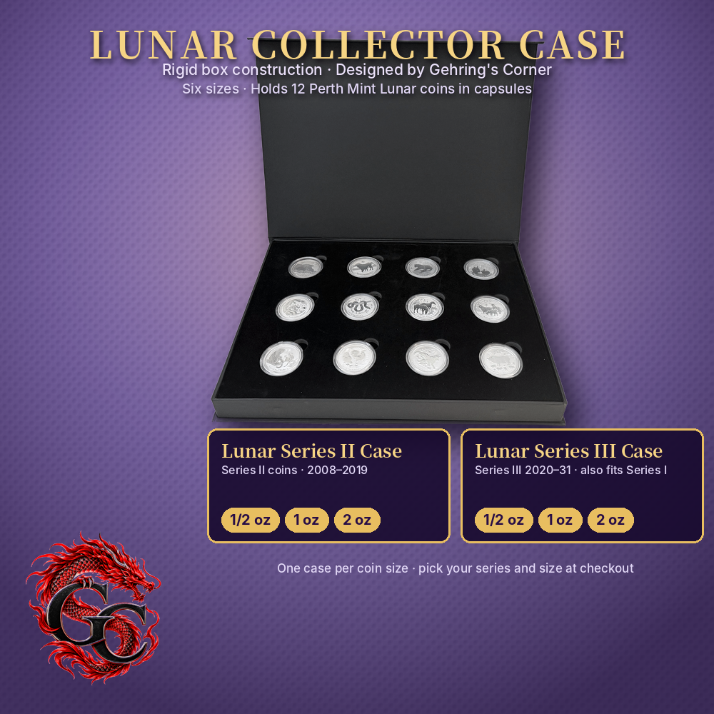 Lunar Silver Coin Storage Box – 1 oz – Series II Capsule Edition