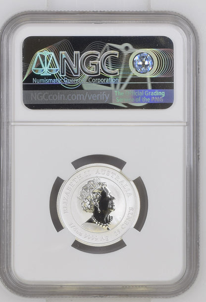 2021 Australia Year of the Ox Colorized 1/4 oz Silver ANDA Sydney Expo Cancellation NGC MS70