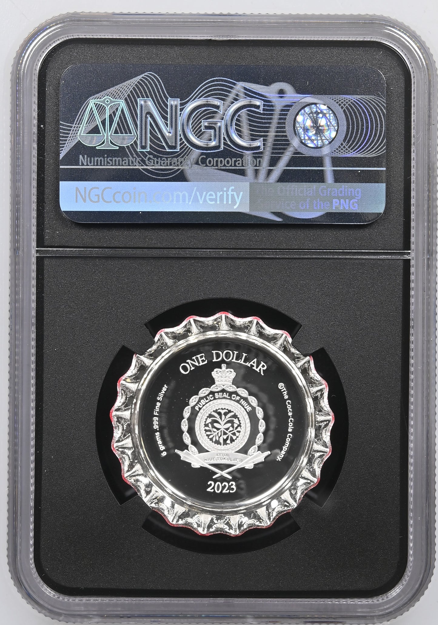 2023 Niue Coca-Cola Bottle Cap 6g Silver Proof NGC PF70 Ultra Cameo | Top Pop