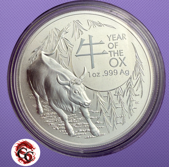 2021 Año del BUEY, Plata - 1 oz