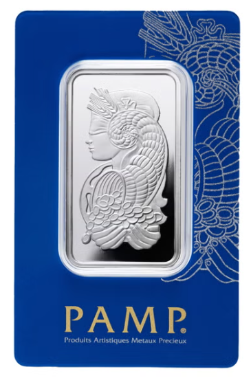 PAMP Suisse Lady Fortuna 1 oz .999 Silver Bar in Assay