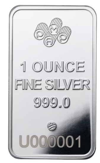 PAMP Suisse Lady Fortuna 1 oz .999 Silver Bar in Assay