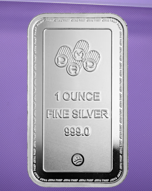 PAMP Lady of Justice Collectible Silver Bar in Capsule