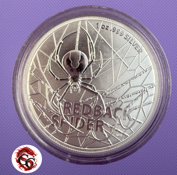 2020 Australia Redback Spider $1 1 oz .999 Silver Coin BU