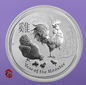 2017 Australia Lunar Series II Rooster 1 oz from Roll