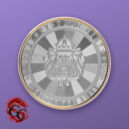 Scottsdale Cowboy Series The Gunslinger 1 oz .9999 Silver Gilded Round in Assay