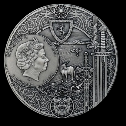 Witcher Time of Contempt Antiqued Coin w/ Box and Certificate of Authenticity