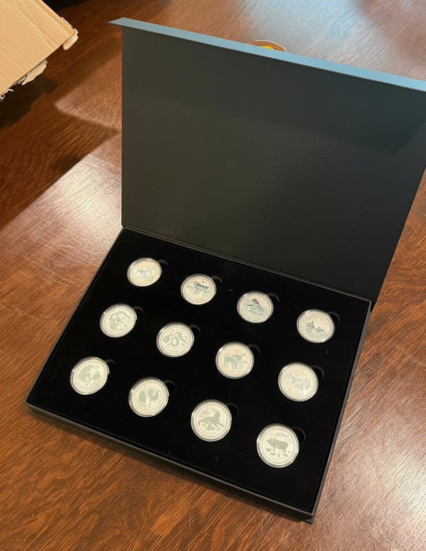 Australian Lunar Silver Coin Storage Box – 2 oz – Series II Capsule Edition