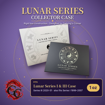 Lunar Silver Coin Storage Box – 1 oz – Series I & III Capsule Edition