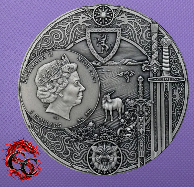 Moneda envejecida de The Witcher Tiempo de Desprecio con caja y certificado de autenticidad