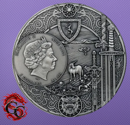 Moneda envejecida de The Witcher Tiempo de Desprecio con caja y certificado de autenticidad