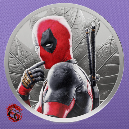 2026 Deadpool 1 oz Silver Matte Proof Round