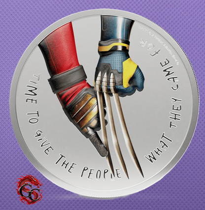 2026 Deadpool 1 oz Silver Matte Proof Round