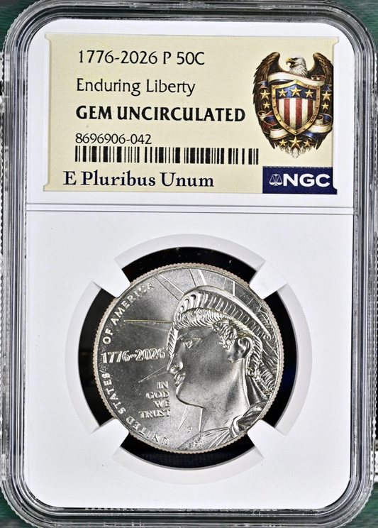 1776-2026 P 50C Enduring Liberty GEM