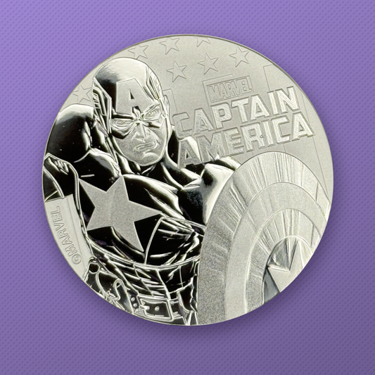 2019 Tuvalu Marvel Captain America 1 oz .9999 Silver Coin – Perth Mint
