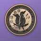 1999-P Kookaburra 2 oz Coin with 5 State Privy, Third Five States Set