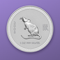 2008-P Australia Lunar Series II Year of the Mouse 1 oz .999 Silver