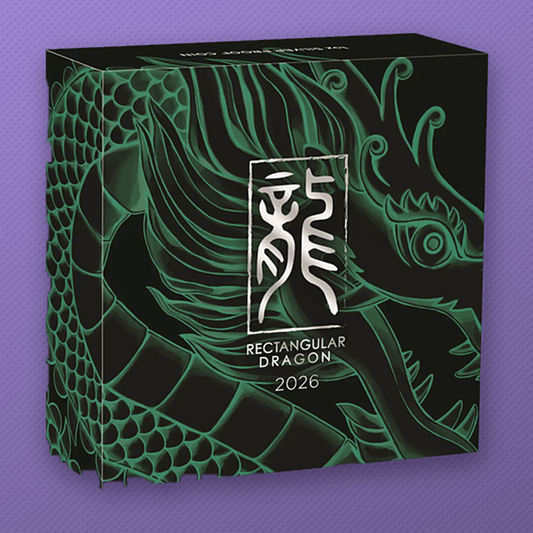 2026-P Australia Dragon $1 1 oz .9999 Silver Proof Rectangular