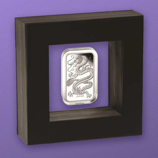2026-P Australia Dragon $1 1 oz .9999 Silver Proof Rectangular