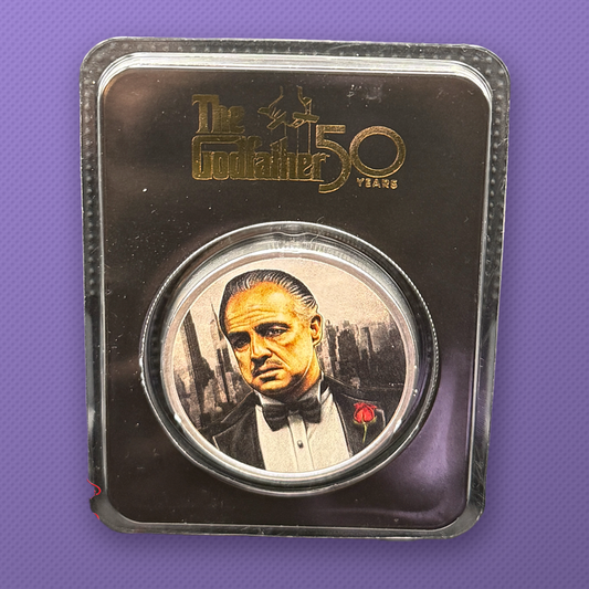 2022 Niue Godfather 50 Years 1 oz .999 Silver Colorized Coin in TEP Card