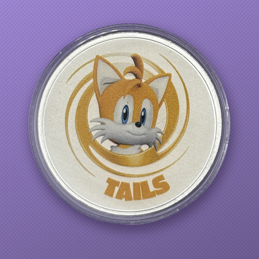 Sonic the Hedgehog Tails and Group 1 oz .999 Silver Colorized Round