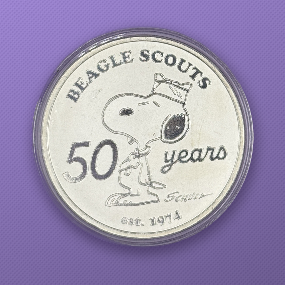 2024 Peanuts Beagle Scouts 50 Years 1 oz .999 Silver Round