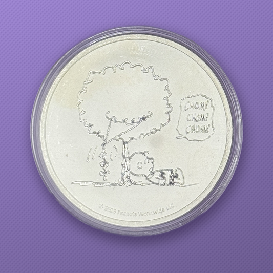 Peanuts Charlie Brown Kite-Eating Tree Chomp 1 oz .999 Silver Round